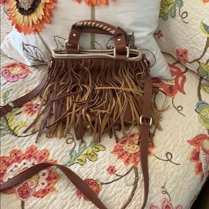 Fringe bag - faux leather